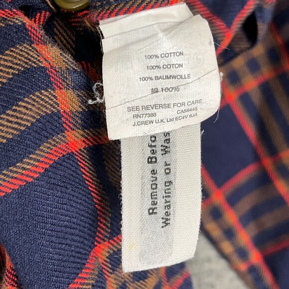 J Crew Shirt Mens Medium New York Plaid Sportsman Button-Front Long-Sleeve - Picture 5 of 9